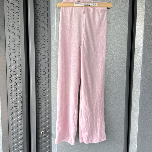 Girls H&M velvet straight leg sweat pants Sz 10 - Picture 2 of 6